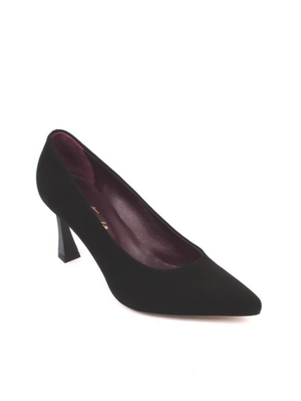 Gianni Ferrante 559C Black Leather Stiletto Heels Pointy Pumps